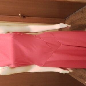 NEW! Tahari fully-lined dress, hot pink, size 10, Polyester/Viscose.